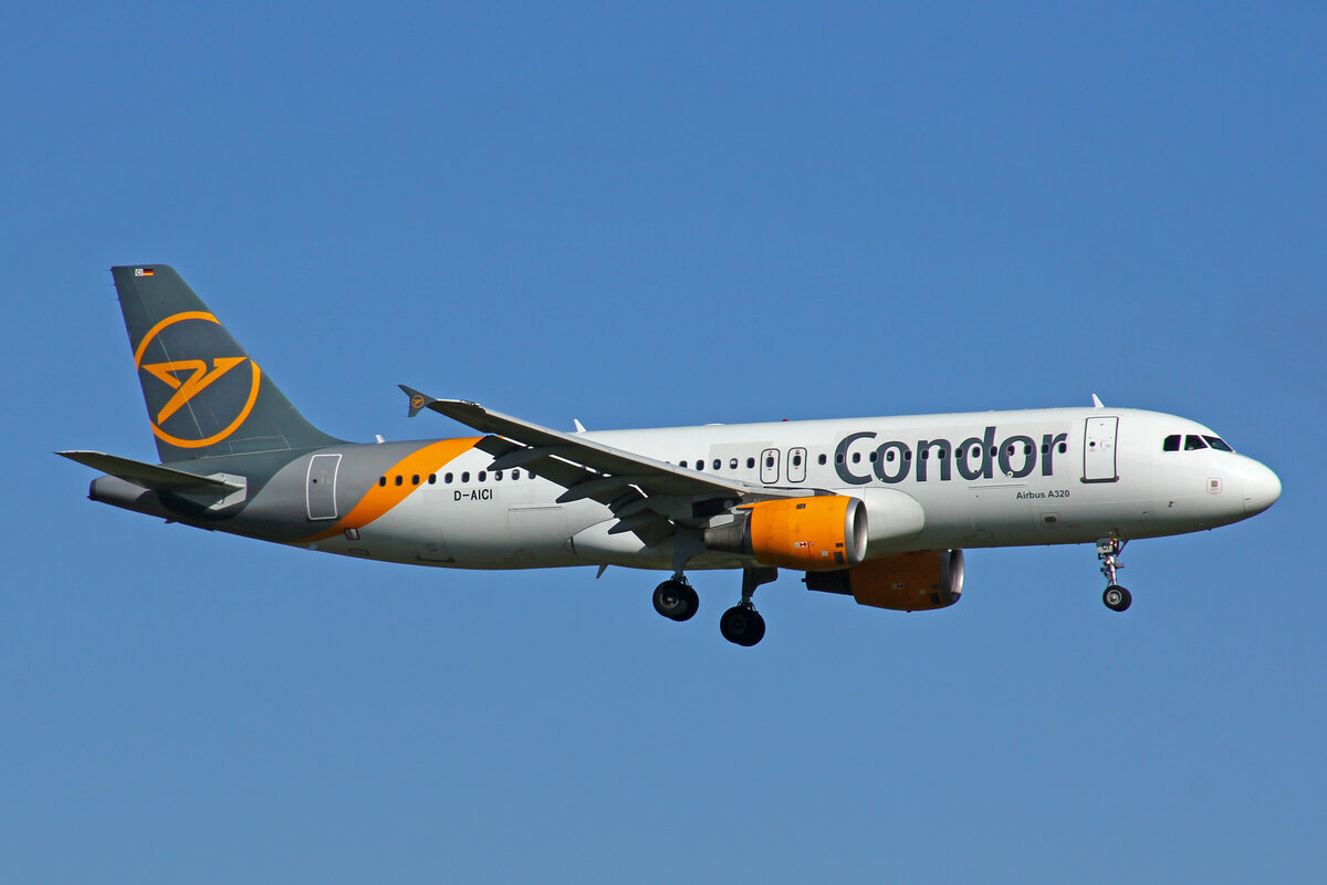 Condor Flugdienst, D-AICI, Airbus A320-212, msn: 1381, 23.Oktober 2021, ZRH Zürich, Switzerland.