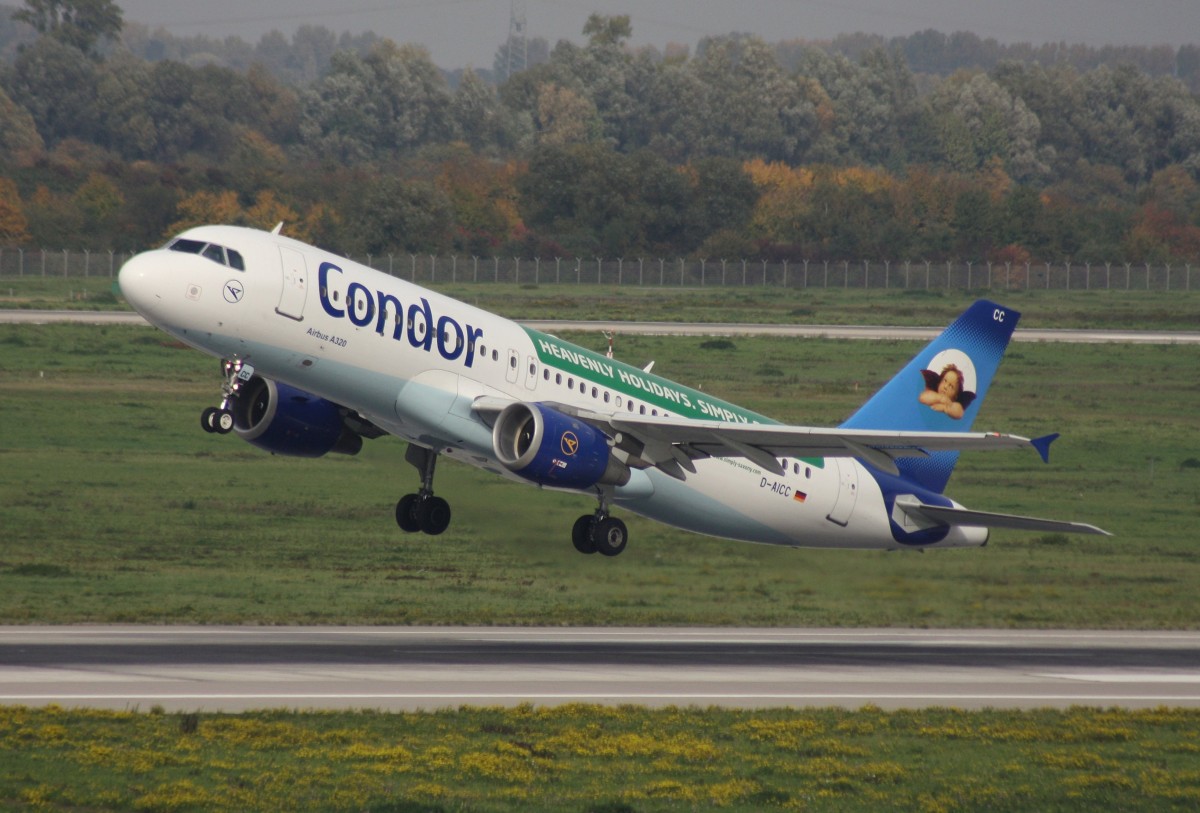 Condor,D-AICC,(c/n 809),Airbus A320-212, 24.10.2015,DUS-EDDL,Düsseldorf,Germany(Engel auf Reisen cs.)