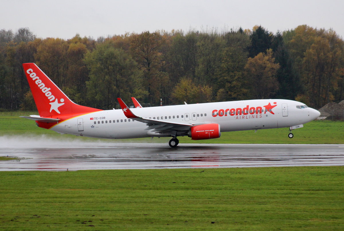 Corendon Air, TC-COR, MSN 42058, Boeing 737-8SH(WL), 05.11.2017, HAM-EDDH, Hamburg, Germany 