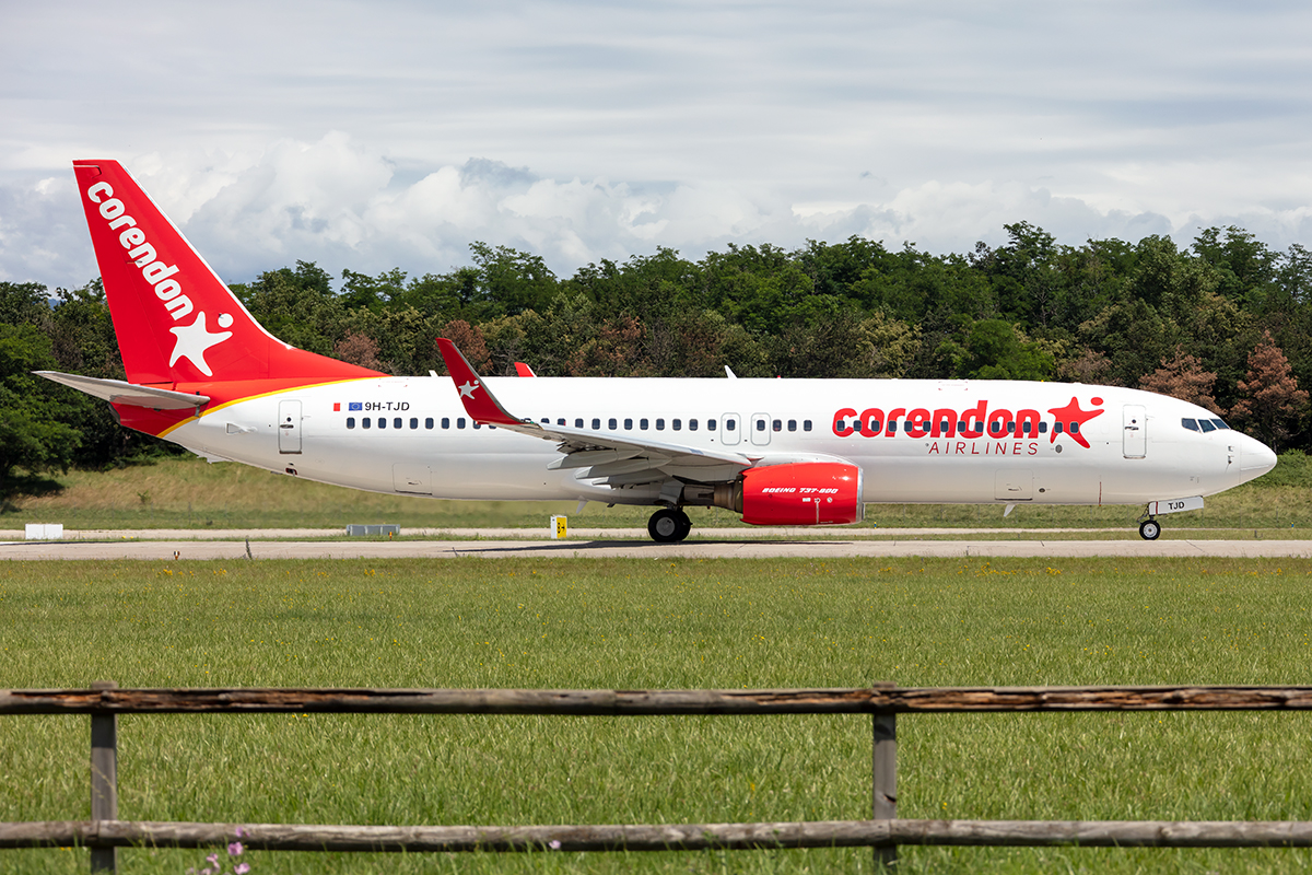 Corendon Airlines, 9H-TJD, Boeing, B737-84P, 07.07.2021, BSL, Basel, Switzerland