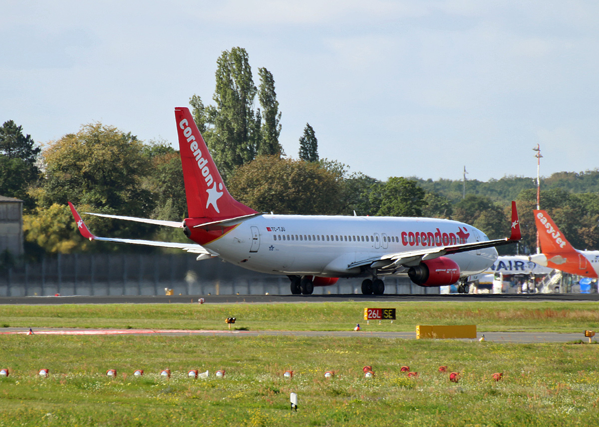 Corendon Airlines, Boeing B 737-8HX, TC-TJU, TXL, 19.09.2019