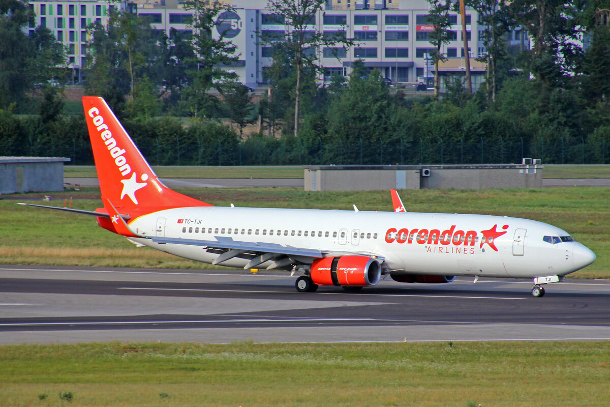 Corendon Airlines, TC-TJI, Boeing B737-8S3, msn: 29246/475, 30.Juli 2022, ZRH Zürich, Switzerland.