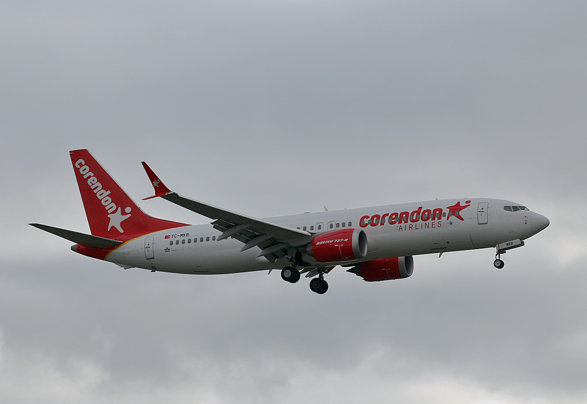 Corendon, Boeing B 737 MAX 8, TC-MKB, BER, 13.02.2024
