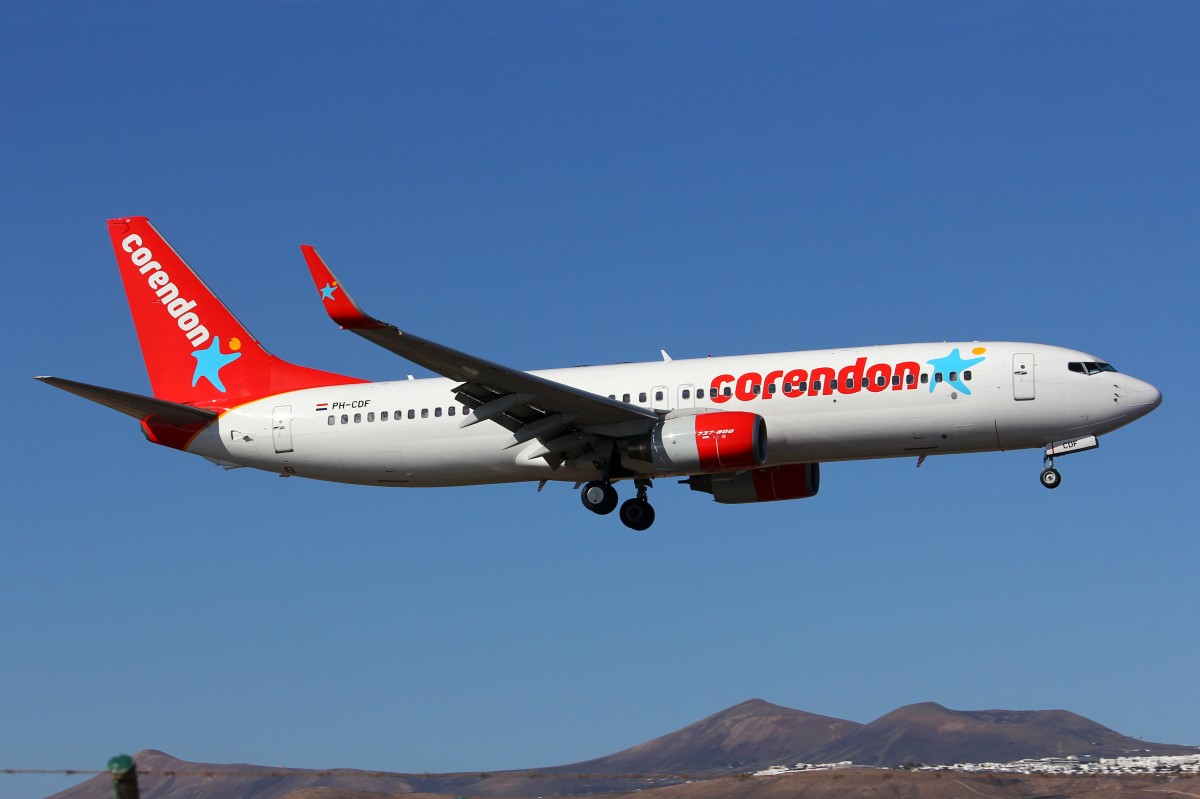 Corendon Dutch Airlines, PH-CDF, Boeing B737-804 (W), 17.Dezember 2015, ACE Lanzarote, Spain.