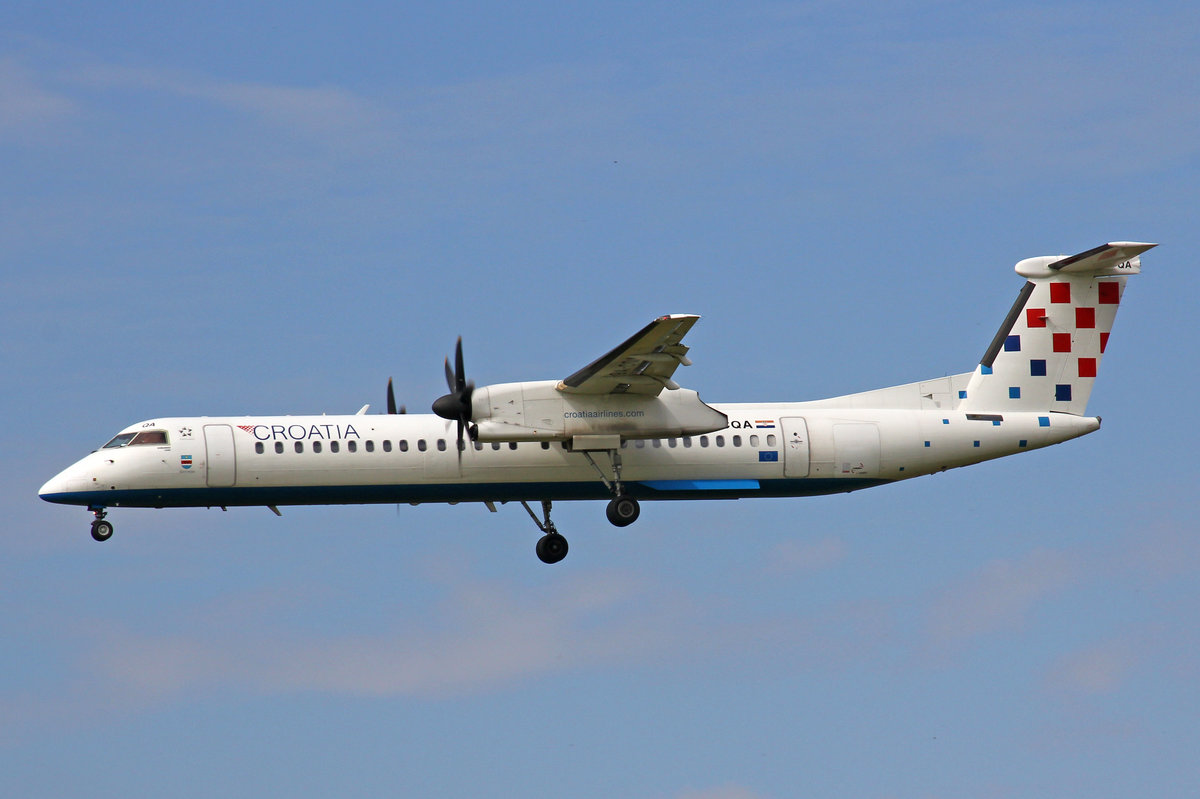Croatia Airlines, 9A-CQA, Bombardier DHC 8-402, 09.Juli 2016, ZRH Zürich, Switzerland.