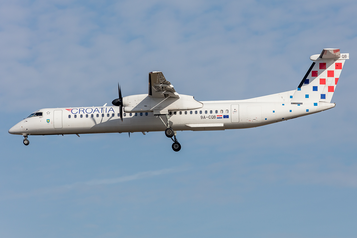 Croatia Airlines, 9A-CQB, deHavilland, DHC-8-402Q, 29.03.2021, FRA, Frankfurt, Germany