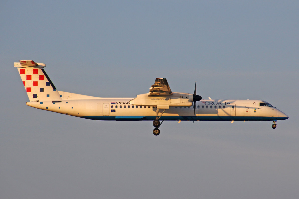 Croatia Airlines, 9A-CQC, Bombardier DHC 8-402,  Istra , 25.März 2017, ZRH Zürich, Switzerland.