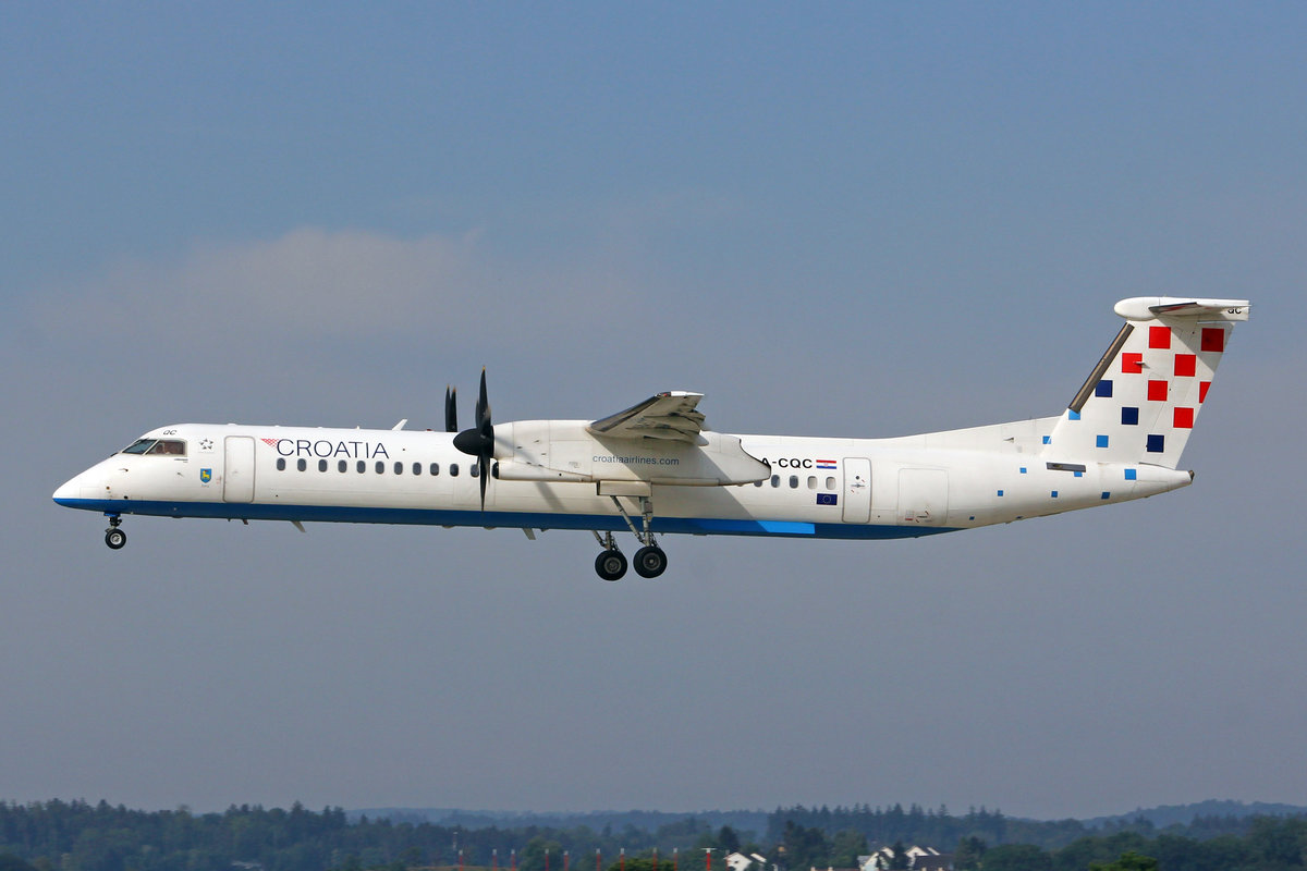 Croatia Airlines, 9A-CQC, Bombardier DHC-8 402, msn: 4258,  Istra , 15.Juni 2018, ZRH Zürich, Switzerland.