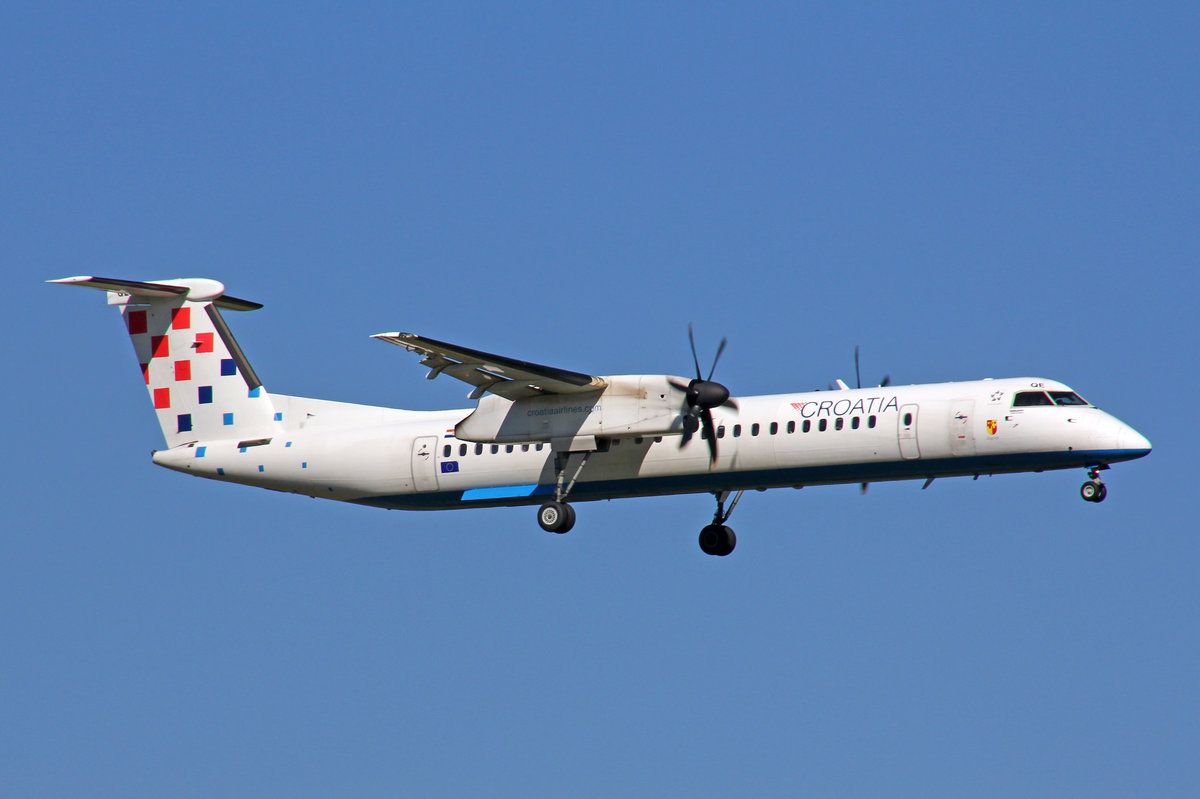 Croatia Airlines, 9A-CQE, Bombardier DHC 8-402, 29.September 2016, ZRH Zürich, Switzerland.