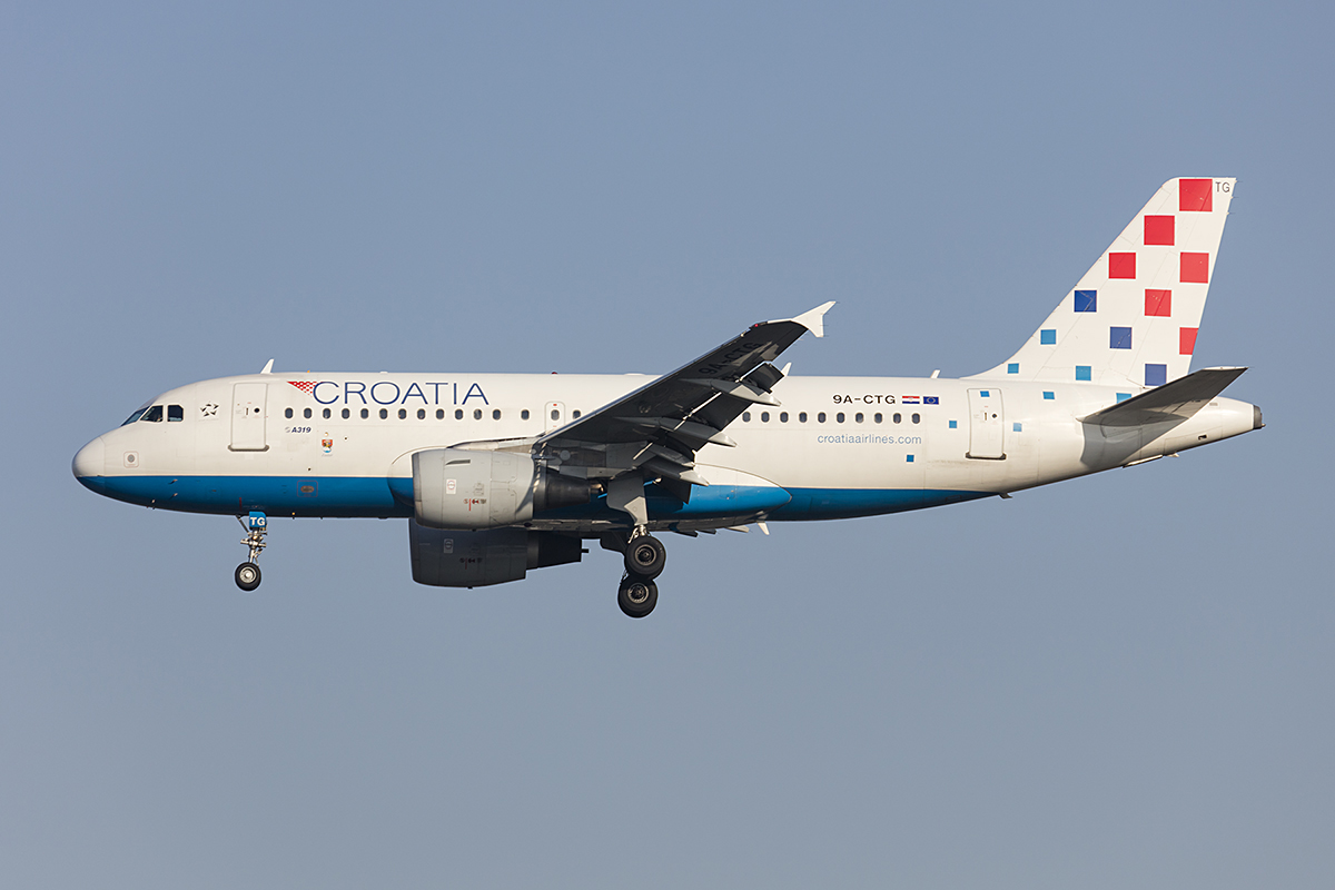 Croatia Airlines, 9A-CTG, Airbus, A319-112, 17.10.2017, FRA, Frankfurt, Germany 




