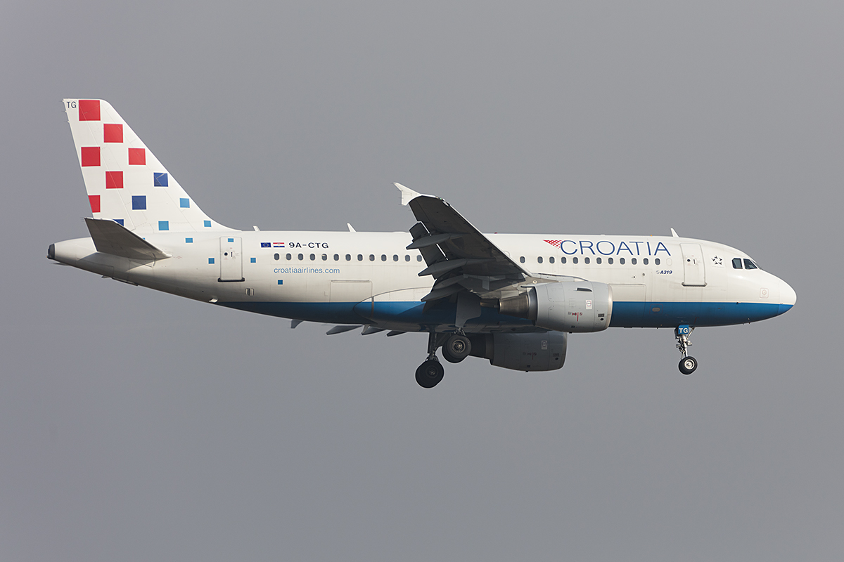 Croatia Airlines, 9A-CTG, Airbus, A319-112, 24.03.2018, FRA, Frankfurt, Germany


