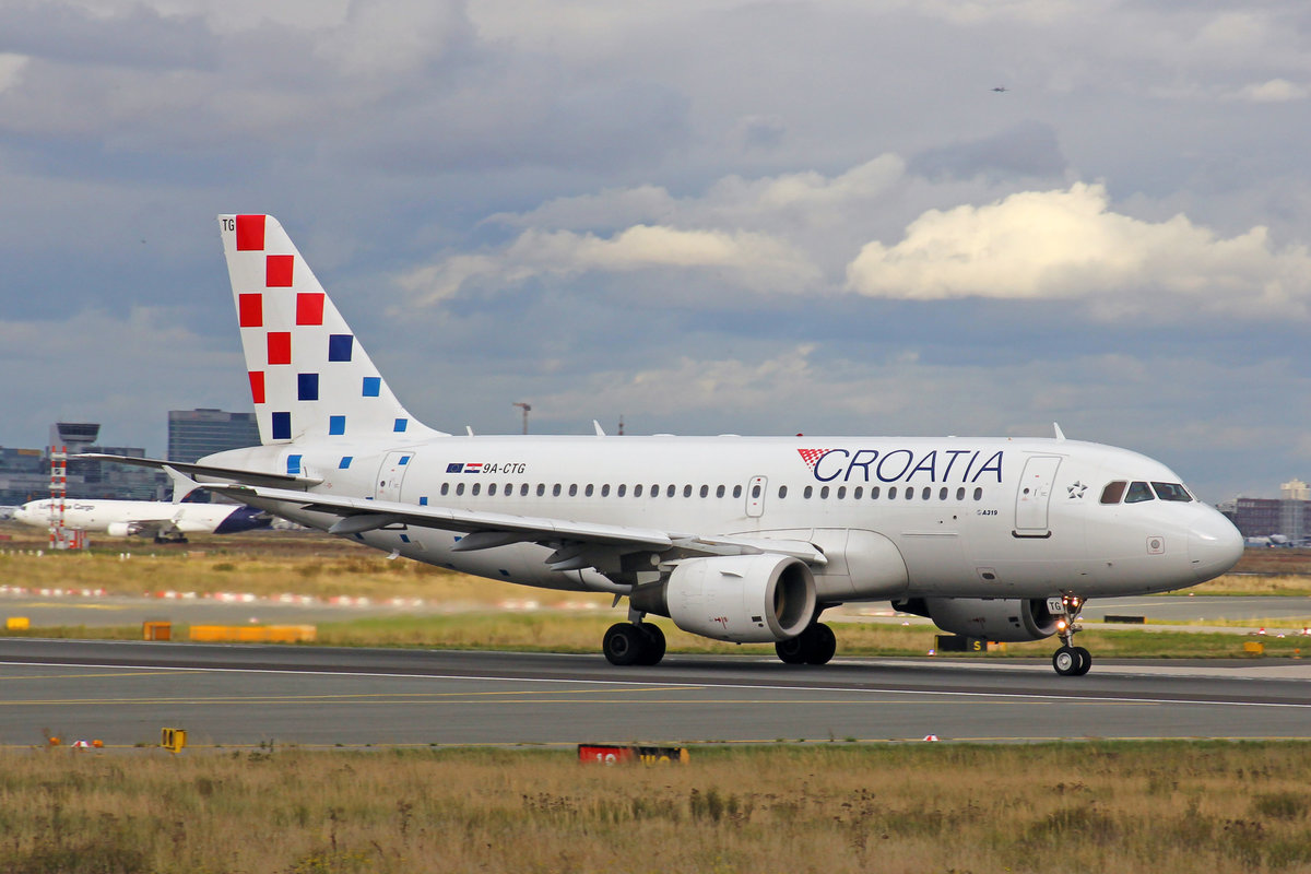 Croatia Airlines, 9A-CTG, Airbus A319-112, msn: 767,  Zadar , 28,September 2019, FRA Frankfurt, Germany.