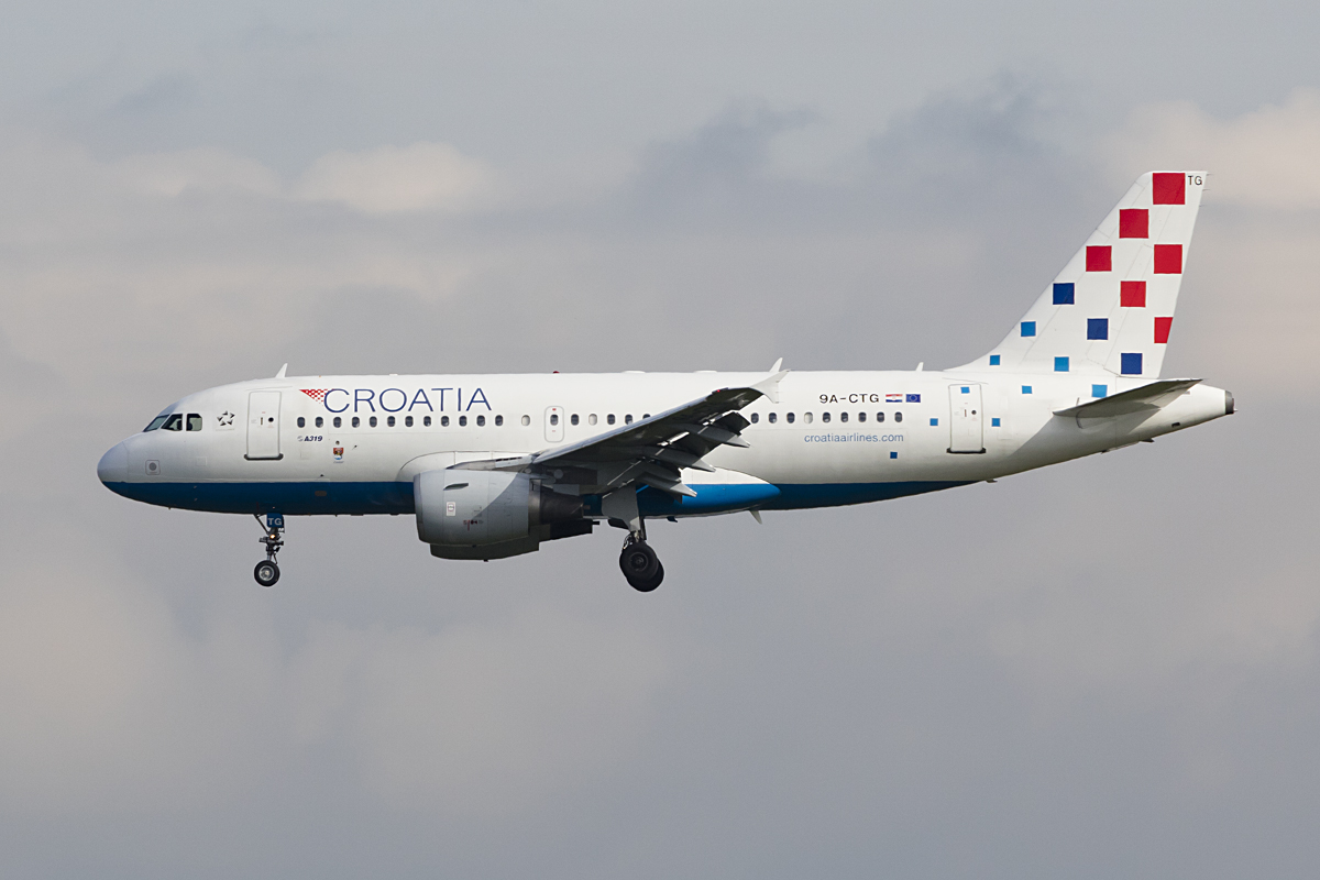 Croatia Airlines, 9A-CTG, Airbus, A319-112, 21.05.2016, FRA, Frankfurt, Germany 



