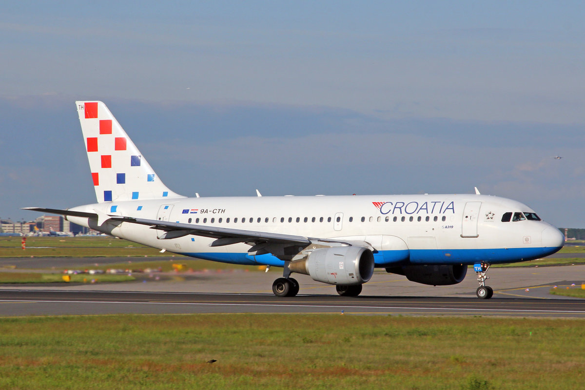 Croatia Airlines, 9A-CTH, Airbus A319-112 ,msn: 833,  Zagreb , 20.Mai 2017, FRA Frankfurt am Main, Germany.