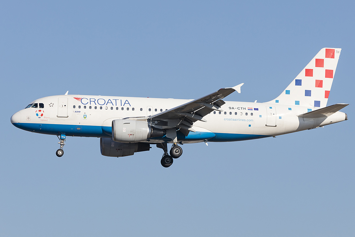 Croatia Airlines, 9A-CTH, Airbus, A319-112, 14.10.2018, FRA, Frankfurt, Germany


