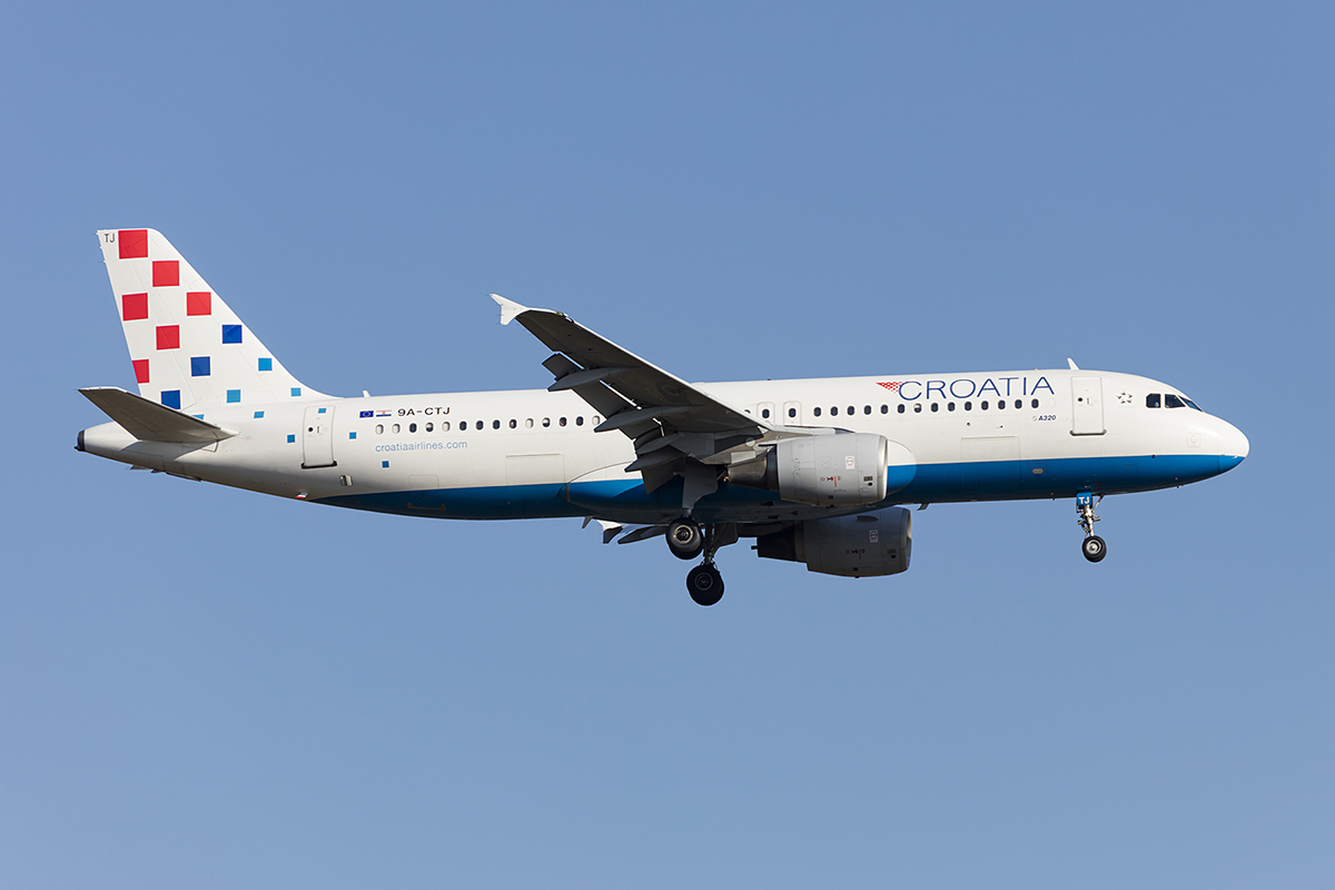 Croatia Airlines, 9A-CTJ, Airbus, A320-214, 07.04.2018, FRA, Frankfurt, Germany 




