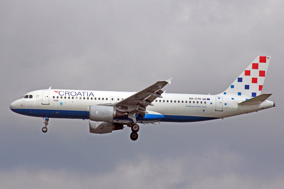 Croatia Airlines, 9A-CTK, Airbus A320-214, 20.Mai 2017, FRA Frankfurt am Main, Germany.