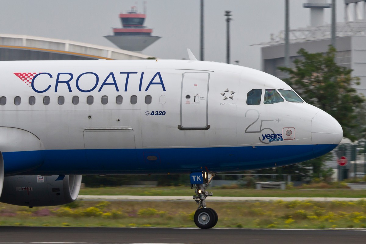 Croatia Airlines, 9A-CTK  Split , Airbus, A 320-200 (Bug/Nose), 15.09.2014, FRA-EDDF, Frankfurt, Germany