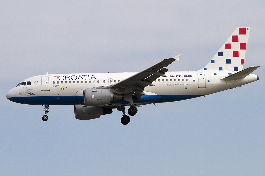 Croatia Airlines, 9A-CTL, Airbus, A319-112, 02.05.2015, FRA, Frankfurt, Germany 



