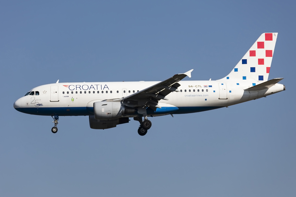 Croatia Airlines, 9A-CTL, Airbus, A319-112, 30.08.2015, FRA, Frankfurt, Germany 




