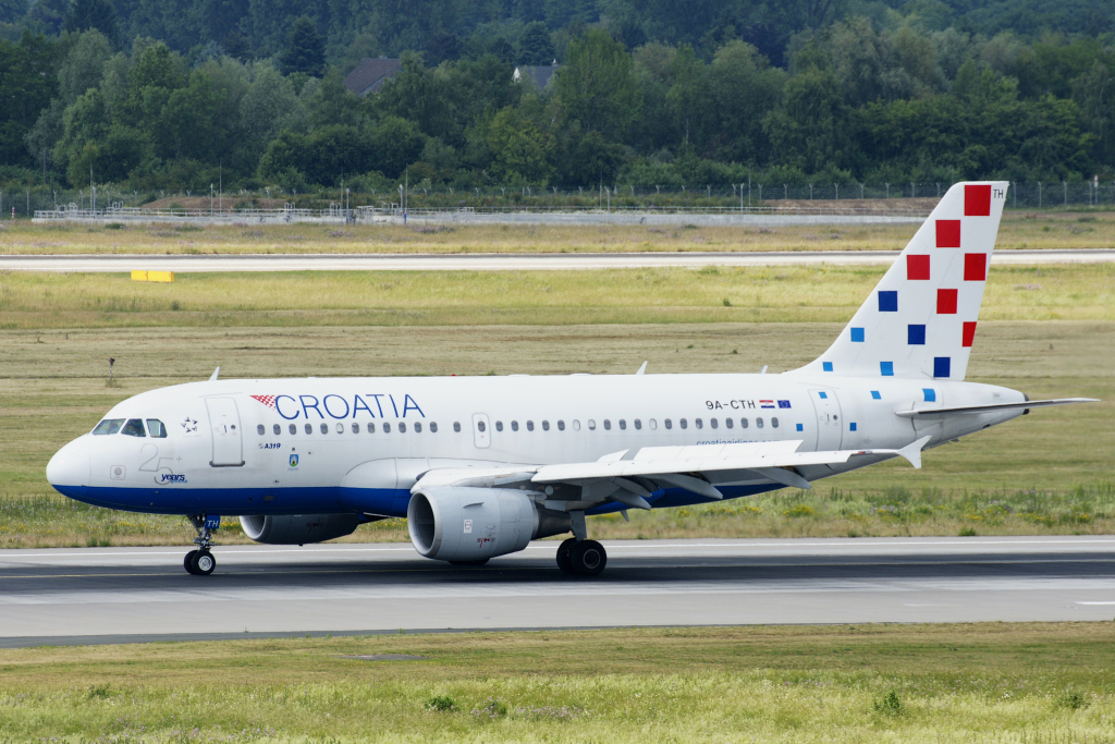 Croatia Airlines Airbus A319 9A-CTH EDDL-DUS, 14.06.2015