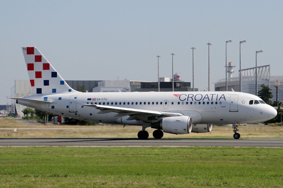 Croatia Airlines (OU-CTN), 9A-CTG   Zadar , Airbus, A 319-112, 15.09.2023, EDDF-FRA, Frankfurt, Germany