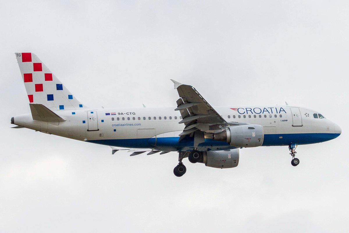 Croatia Airlines (OU-CTN), 9A-CTG  Zadar , Airbus, A 319-112, 19.09.2016, FRA-EDDF, Frankfurt, Germany