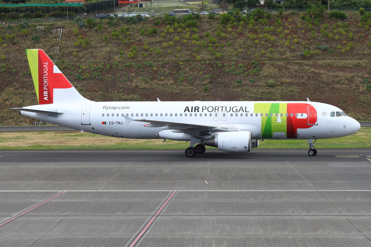 CS-TNJ, TAP Air Portugal, Airbus A320-214, Serial #: 1181. Funchal, Cristiano Ronaldo Airport, Madeira - LPMA, Portugal, 17.06.2023.