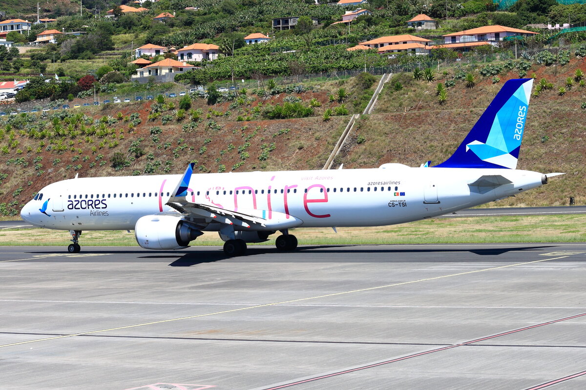 CS-TSI, Azores Airlines, Airbus A321-253NX, Serial #: 10074. Funchal, Cristiano Ronaldo Airport, Madeira - LPMA, Portugal, 17.06.2023.