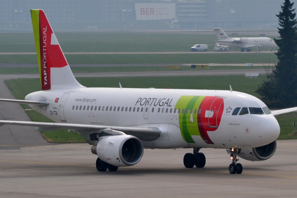 CS-TTA TAP - Air Portugal Airbus A319-111    am 31.03.2014 in Bln.-Schönefeld gelandet