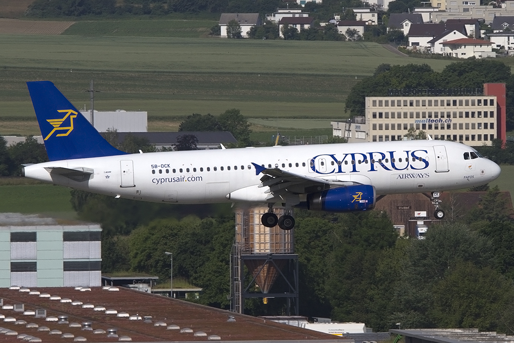 Cyprus Airways, 5B-DCK, Airbus, A320-232, 08.06.2014, ZRH, Zuerich, Switzerland



