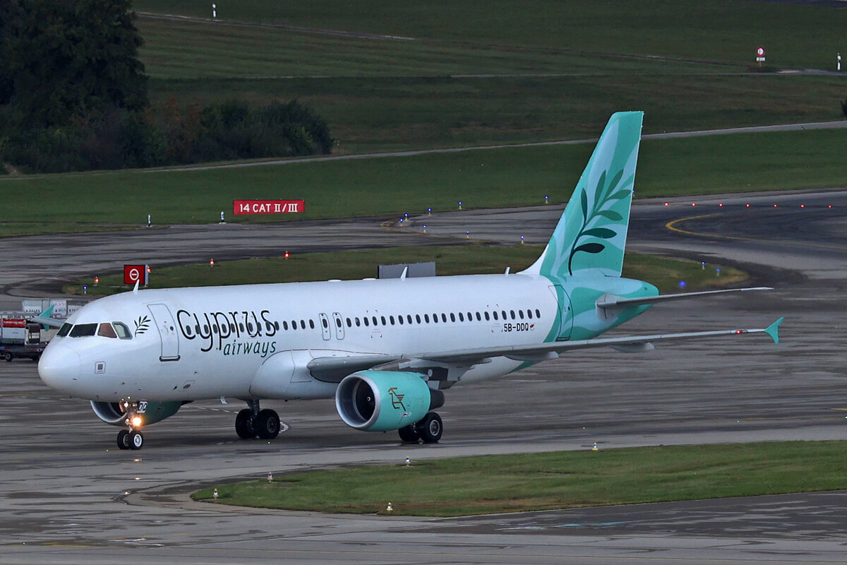Cyprus Airways, 5B-DDQ, Airbus A320-214, msn: 4055, 14.Oktober 2023, ZRH Zürich, Switzerland.