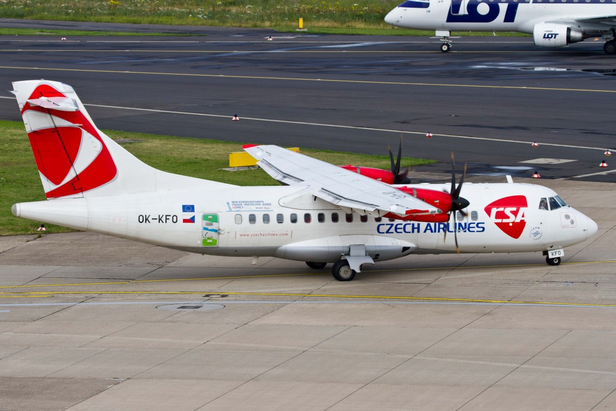 Czech Airlines CSA (OK-CSA), OK-KFO, ATR, 42-500, 27.06.2015, DUS-EDDL, Düsseldorf, Germany