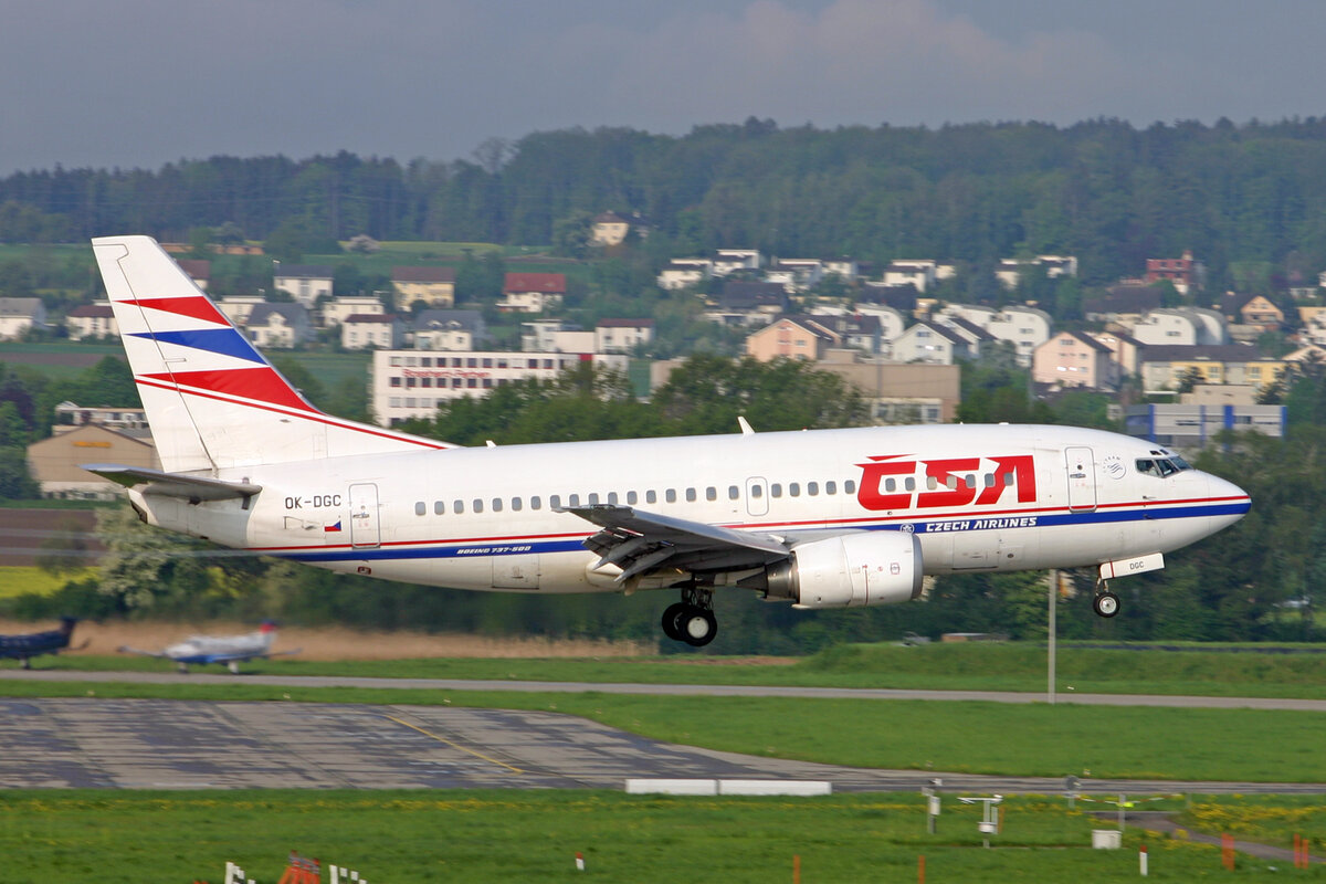 Czech Airlines, OK-DGC, Boeing,B737-5L9, msn: 29235/3076, 06.Mai 2006, ZRH Zürich, Switzerland.