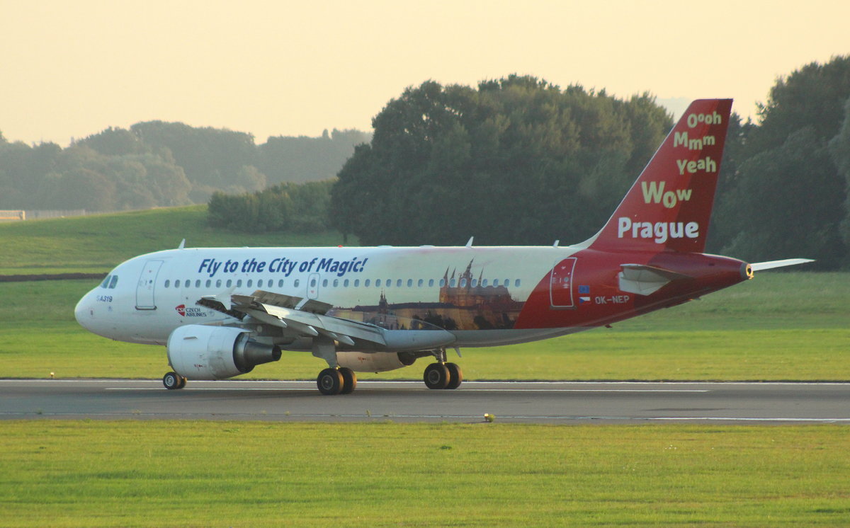 Czech Airlines, OK-NEP, (c/n 3660),Airbus A 319-112,14.09.2016, HAM-EDDH, Hamburg, Germany (Fly to the City of Magic livery & Named: Odra) 