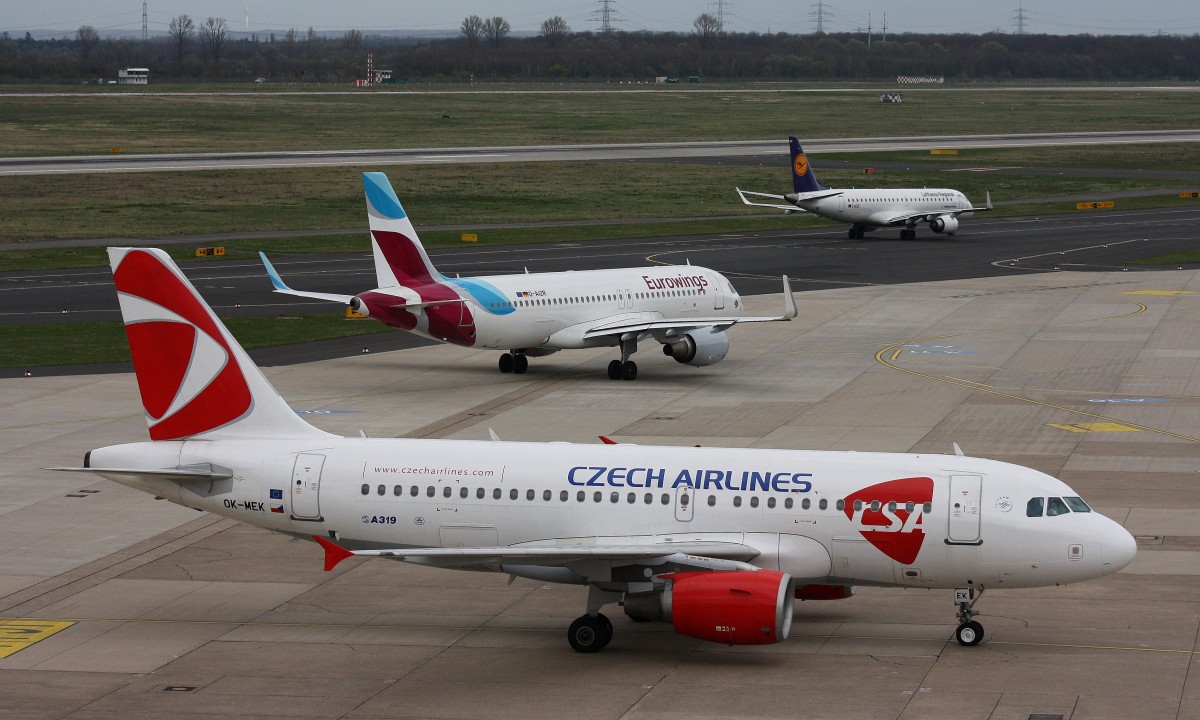 Czech Airlines,OK-MEK,(c/n 3043),Airbus A319-112,11.04.2015,DUS-EDDL.Düsseldorf,Germany