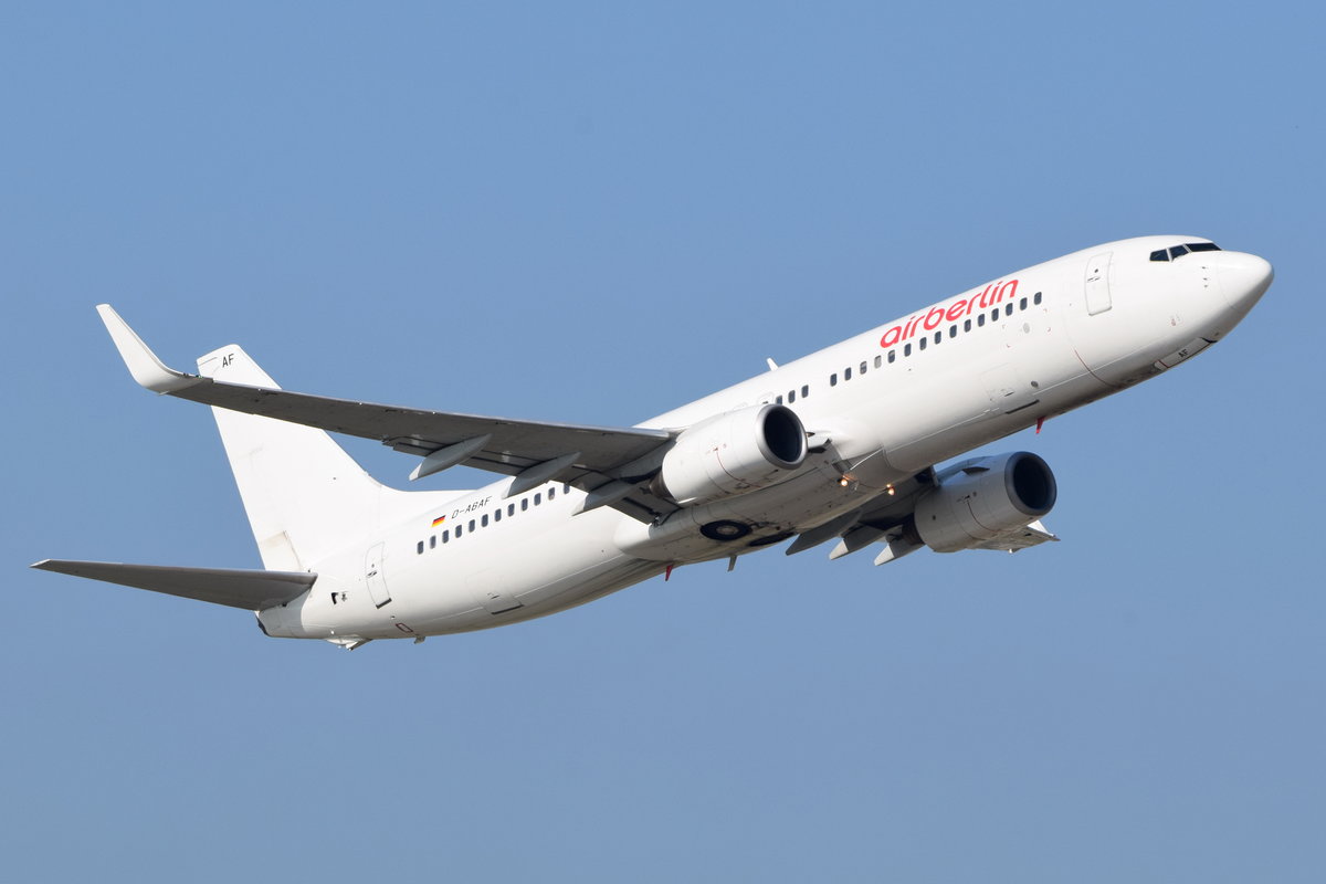 D-ABAF Air Berlin Boeing 737-86J(WL)  , MUC , 16.10.2016