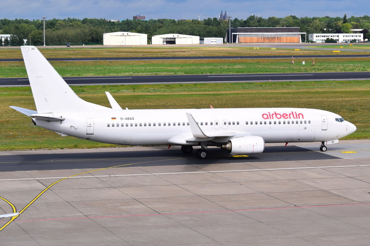 D-ABAG Air Berlin Boeing 737-86J(WL)  , TXL , 22.08.2017