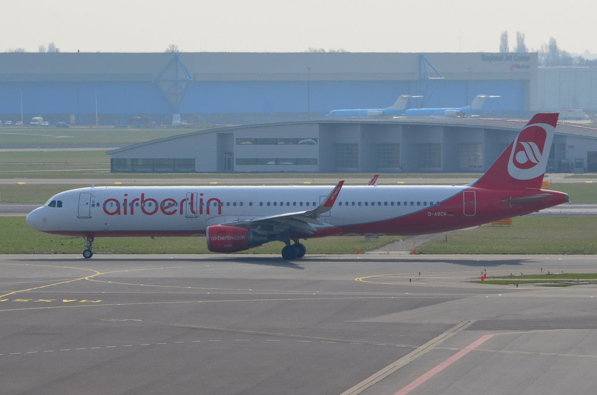 D-ABCN Air Berlin Airbus A321-211(WL)  , AMS , 14.03.2017