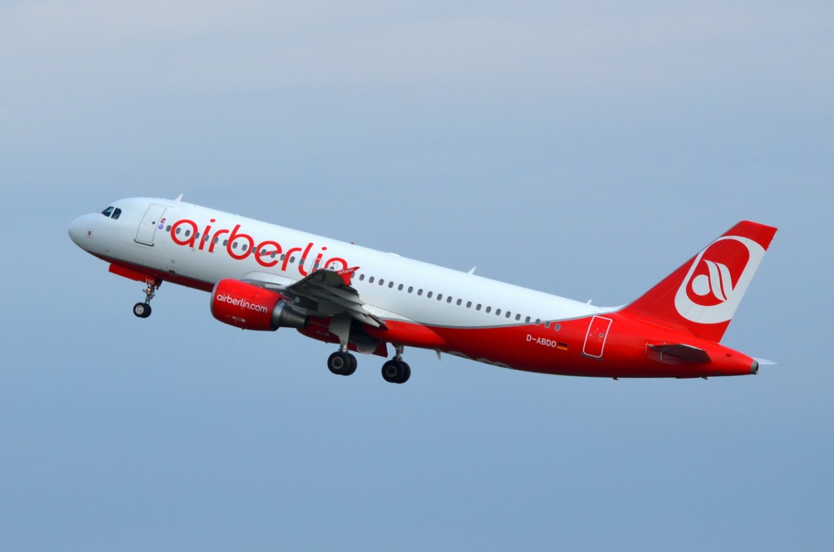 D-ABDO Air Berlin Airbus A320-214   in Tegel gestartet am 21.08.2014