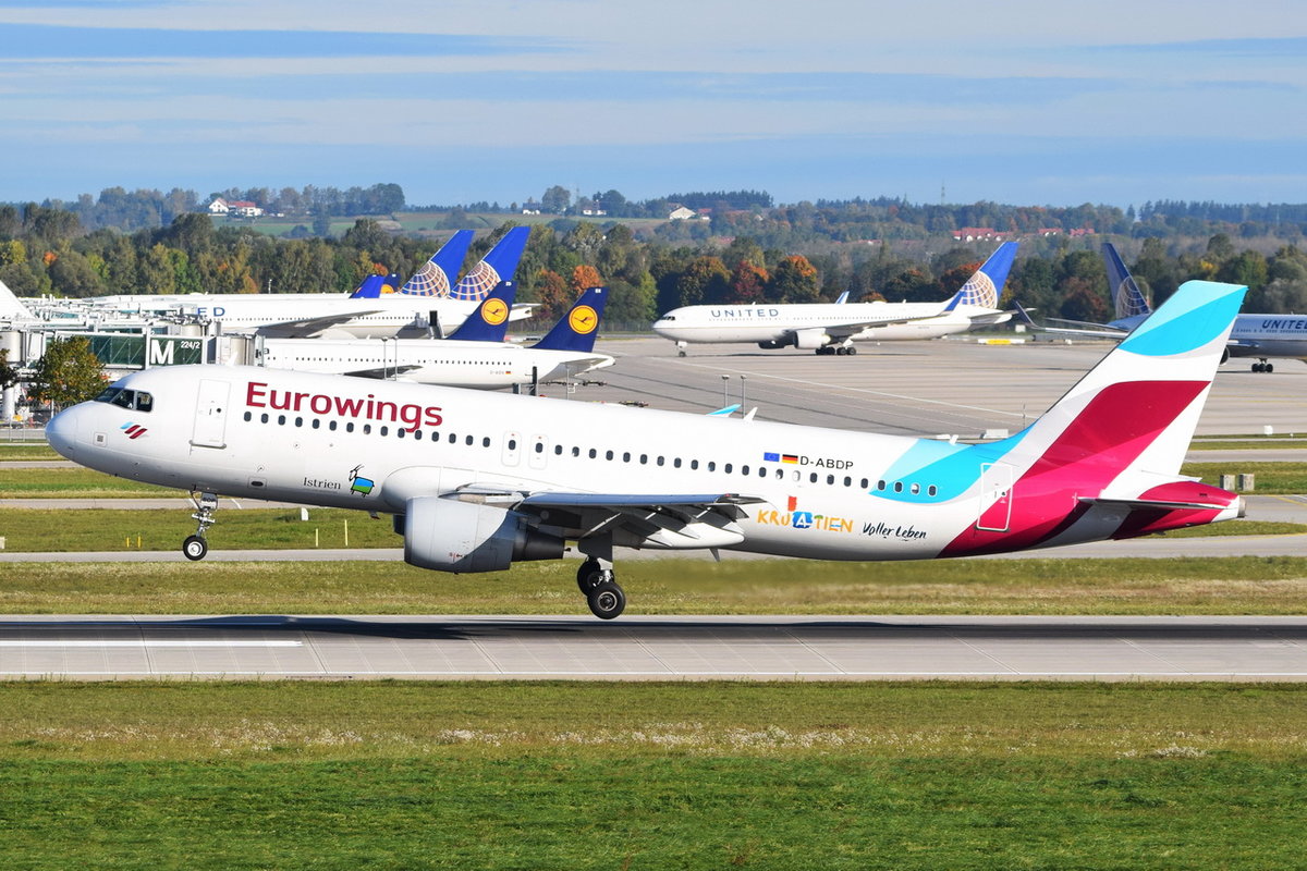 D-ABDP Eurowings Airbus A320-214  , MUC , 05.10.2017