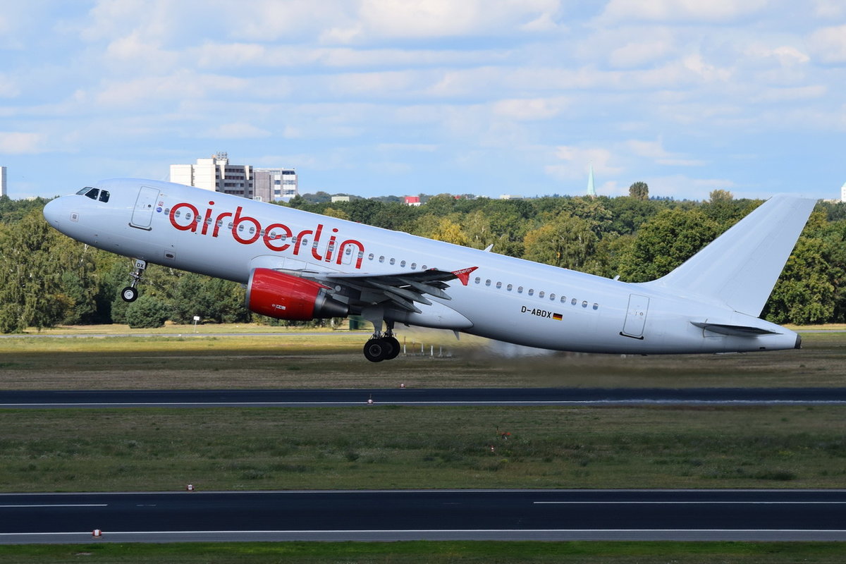 D-ABDX Air Berlin Airbus A320-214  , TXL , 22.09.2017