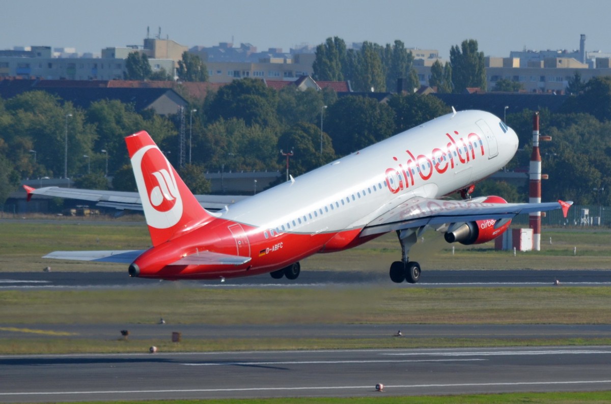 D-ABFC Air Berlin Airbus A320-214   gestartet in Tegel am 04.09.2014
