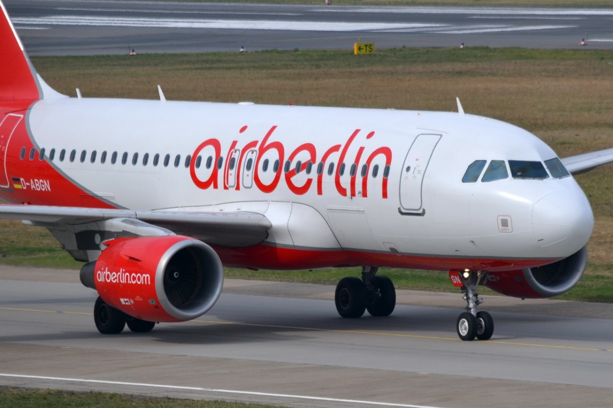 D-ABGN Air Berlin Airbus A319-112  gelandet am 24.03.2014 in Tegel