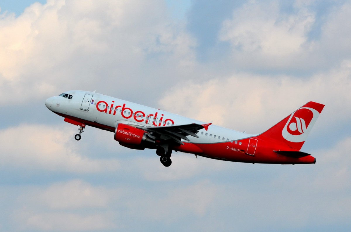 D-ABGP Air Berlin Airbus A319-112    am 21.08.2014 gestartet in Tegel