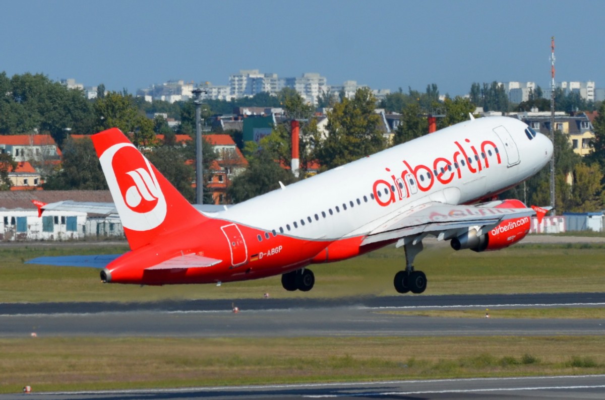 D-ABGP Air Berlin Airbus A319-112   in Tegel gestartet am 04.09.2014