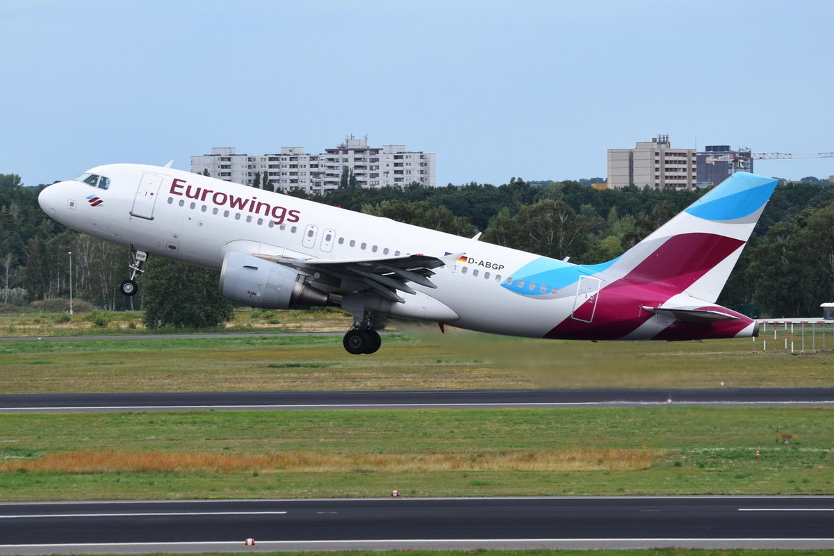 D-ABGP Eurowings Airbus A319-112 , 15.08.2019 , TXL