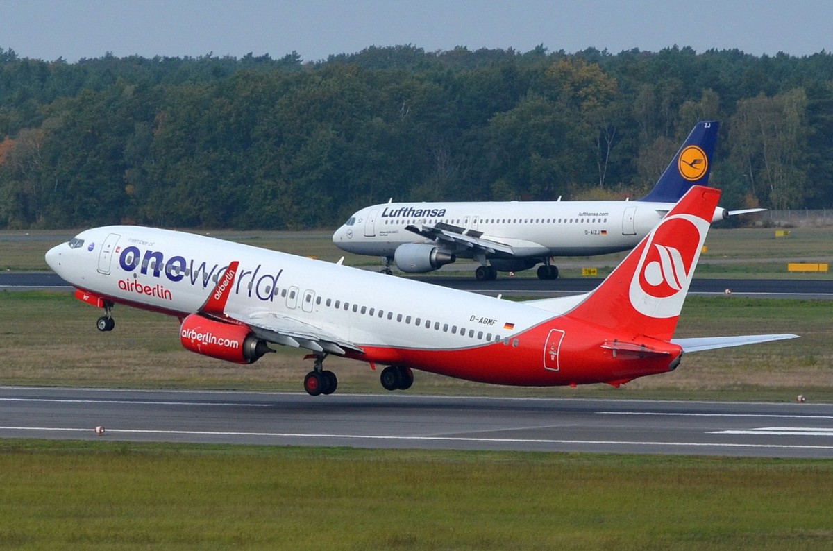 D-ABMF Air Berlin Boeing 737-86J (WL)   gestartet am 14.10.2014 in Tegel