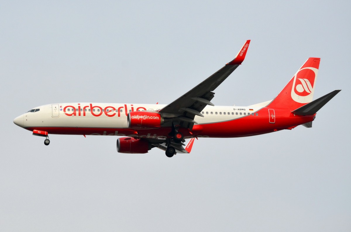 D-ABMQ Air Berlin Boeing 737-86J(WL)   Anflug auf Tegel am 05.11.2014