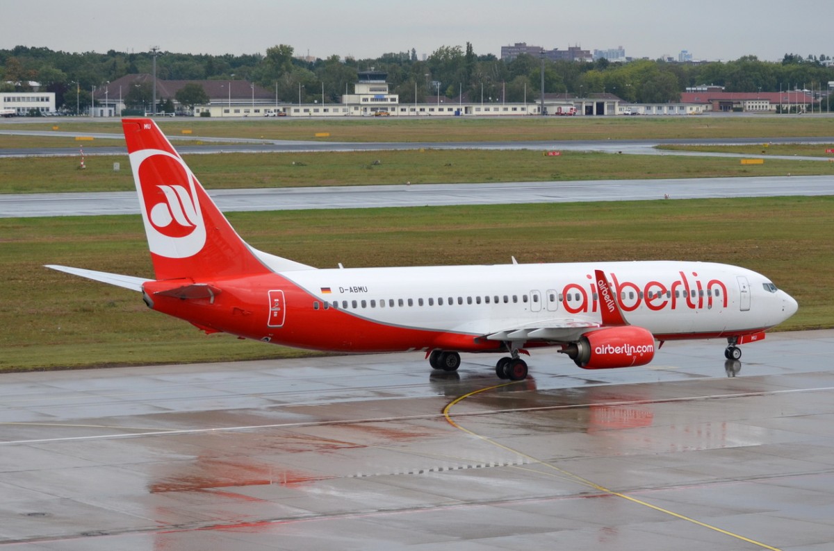 D-ABMU Air Berlin Boeing 737-86J (WL)   gelandet in Tegel am 21.08.2014